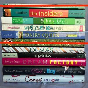 Young Adult Fiction Novels LOT of 9 - Various Authors - Paperback & Hardcover